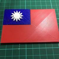 Small Taiwan Flag 3D Printing 68410