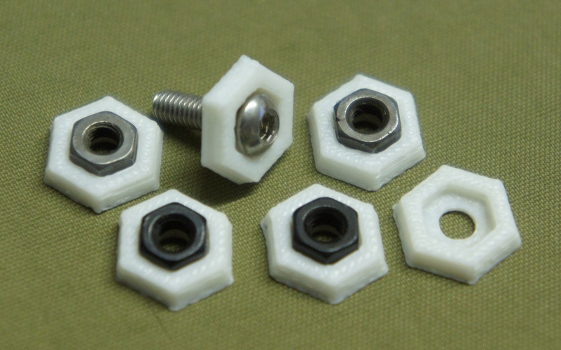 Hex Nut Stress Relieving Washer 3D Print 68429