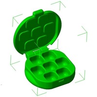 Small Travel Pill Box 3D Printing 68440