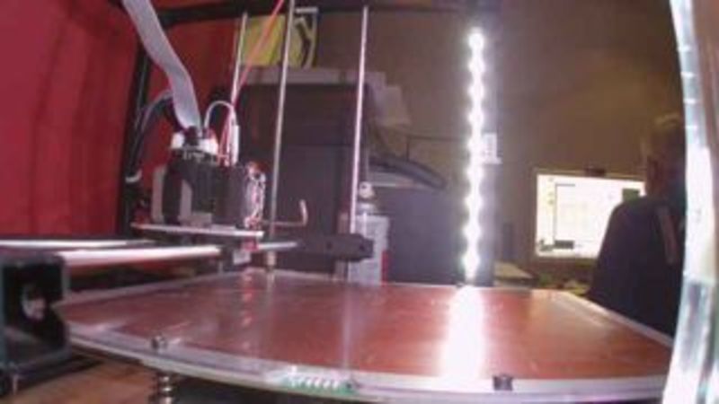 Rigidbot chassis side clip - 10 degree angle