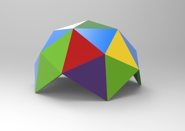 geodesic dome 1 d