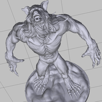 Small Werewolf 3D Printing 68925