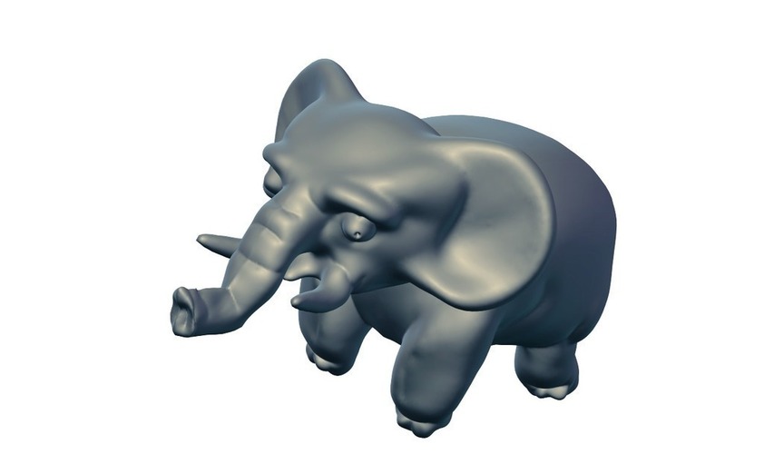 Lonely Elephant 3D Print 68972
