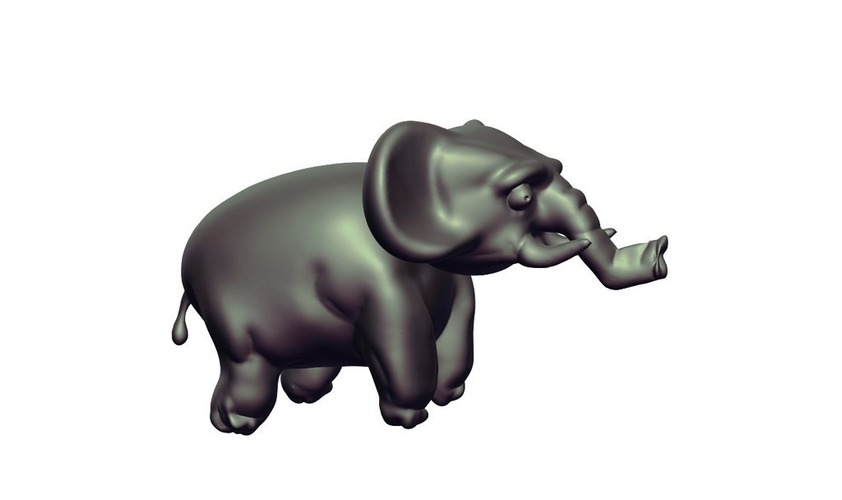 Lonely Elephant 3D Print 68973
