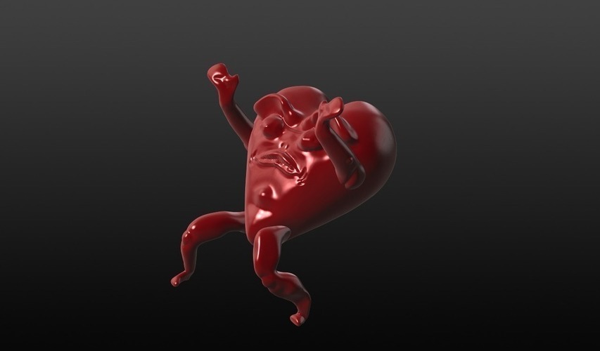 Scary Heart 3D Print 68984