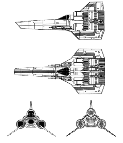Colonial Viper Mk1 / Battle-star Galactica 3D Print 69394