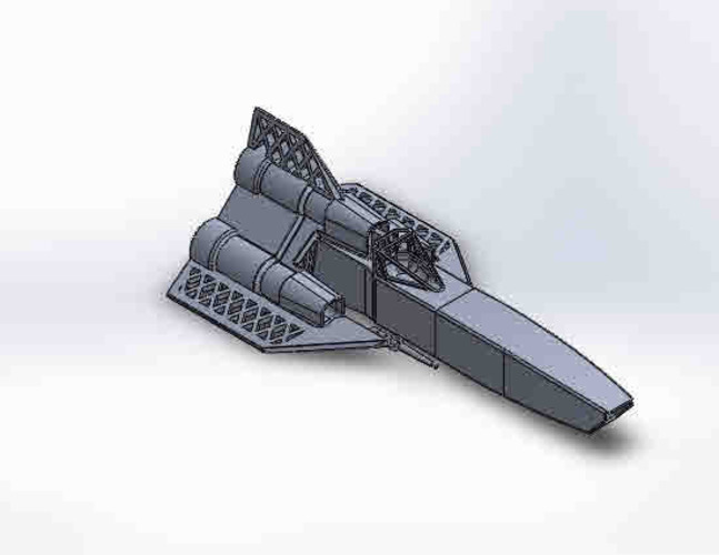 Colonial Viper Mk1 / Battle-star Galactica 3D Print 69400