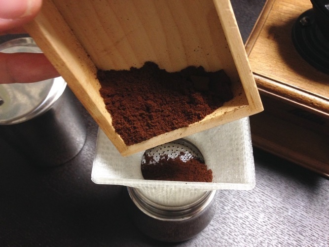 coffee bean funnel for Moka Express 3D Print 69508