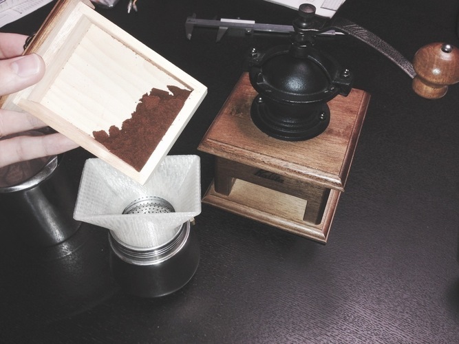 coffee bean funnel for Moka Express 3D Print 69509