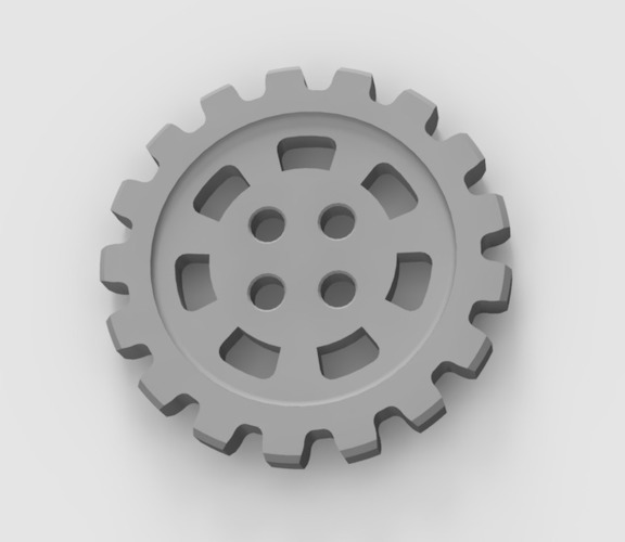 gear-button 3D Print 69510