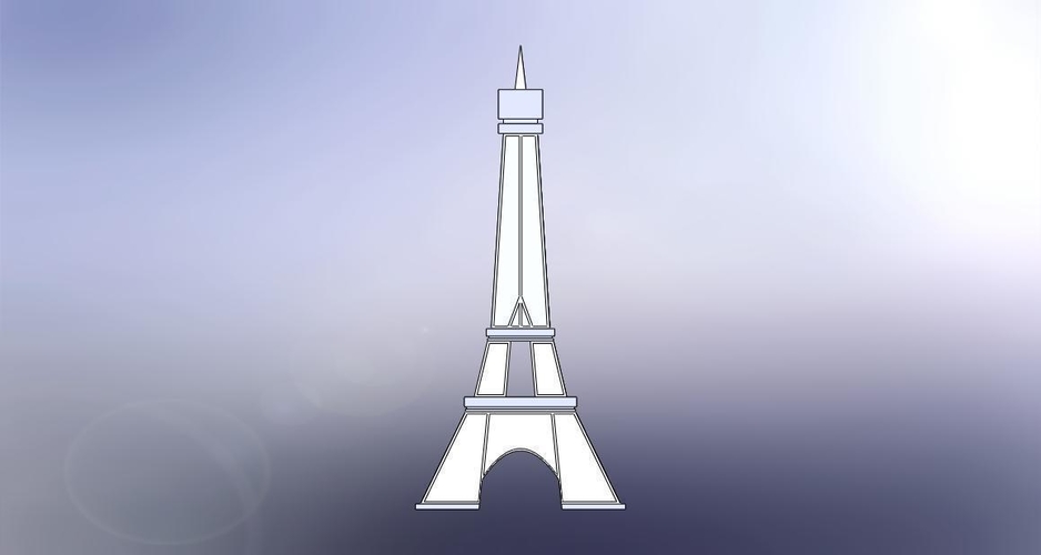 Micro Eiffel Tower 3D Print 69674