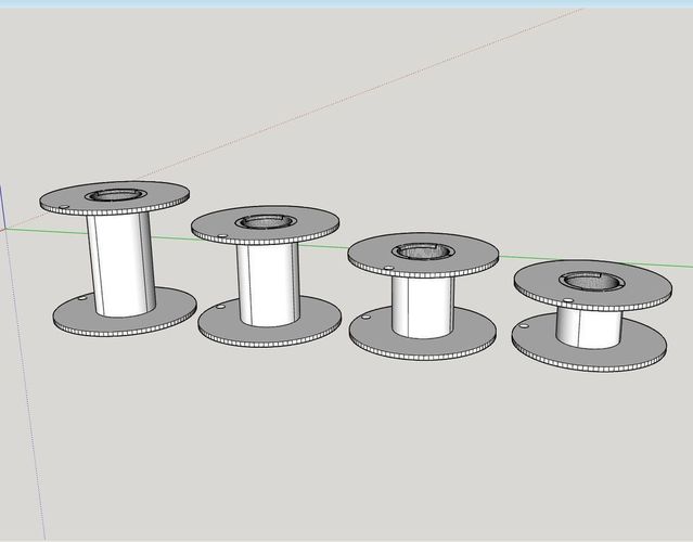 Wire Spools Collection 3D Print 69892