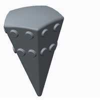 Small componente pentagonale di giocatto pallone calcio 3D Printing 69976