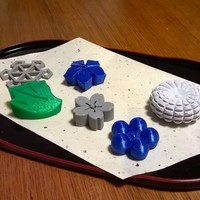 Small Wagashi- Japanese sweets 3D Printing 70061