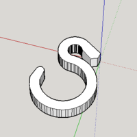 Small Shock cord hook 3D Printing 70079