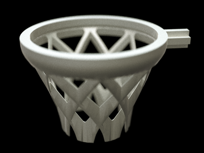 LEGO-compatible basketball basket