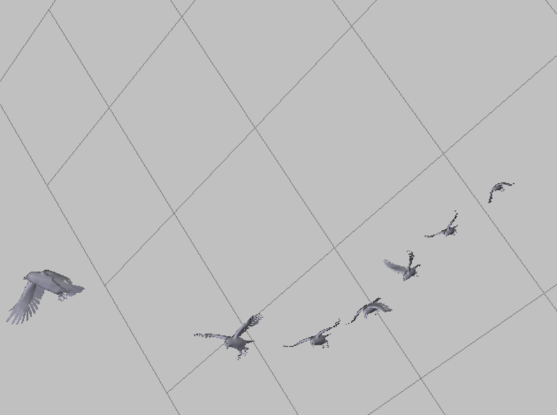 The Raven.  A flock of birds
