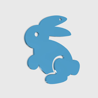 Bunny pendant/keychain - Thumbnail 1
