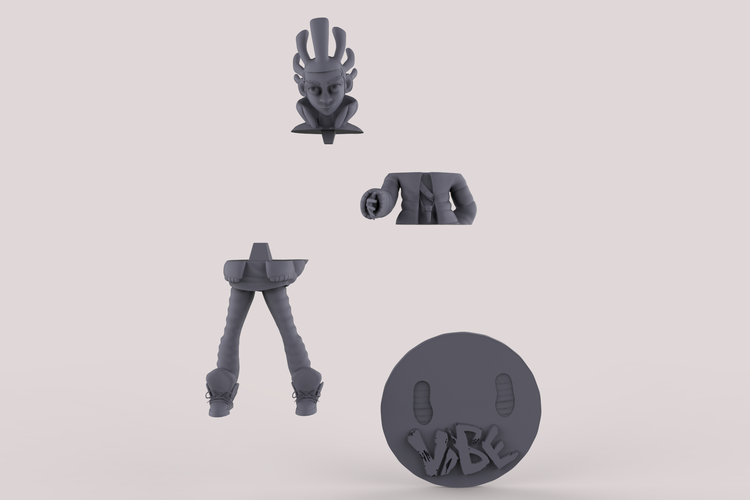 Baron Bones 7" Miniture 3D Print 70404