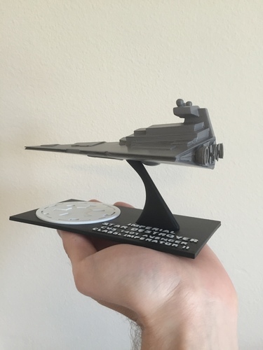 Star Wars Star Destroyer with Detailed Stand 3D Print 70426