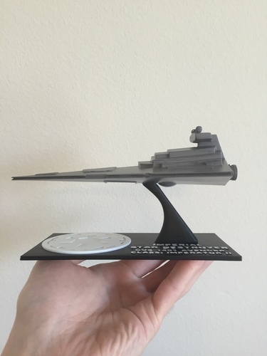 Star Wars Star Destroyer with Detailed Stand 3D Print 70427