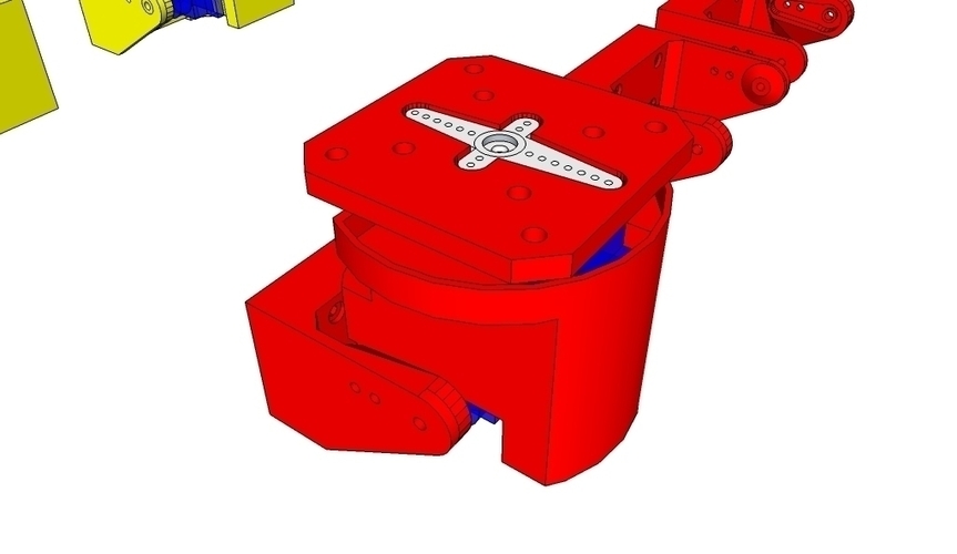 Super Ultra Compact Pan/Tilt Camera Mount - V1 Upgrade 3D Print 70440