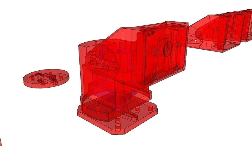 Super Ultra Compact Pan/Tilt Camera Mount - V1 Upgrade 3D Print 70443