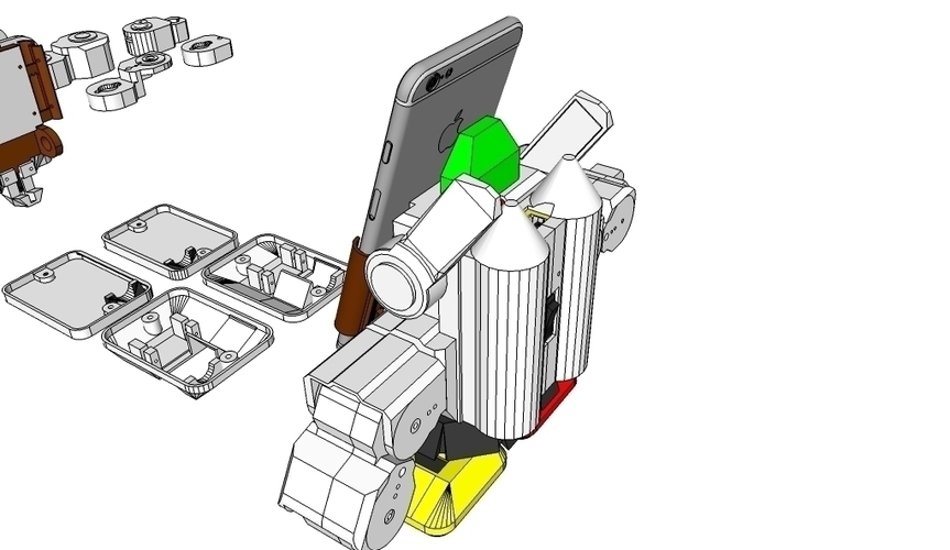 MobBob V2 Remix Upgrade - Smart Phone Controlled Robot 3D Print 70450