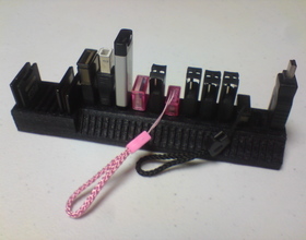 Pin My Customized USB stick and SD card holder 3D Printing 70464