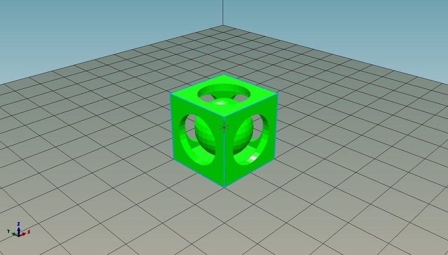 calibration ball in a box 3D Print 70550