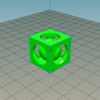 Small calibration ball in a box 3D Printing 70550