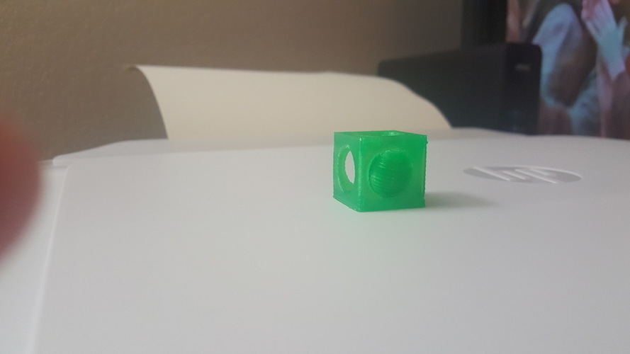 calibration ball in a box 3D Print 70551