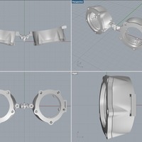 Small blowed up goggle 3D Printing 70620