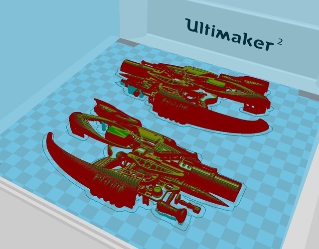 Zorg Industries, gun... one solid piece. 3D Print 70622