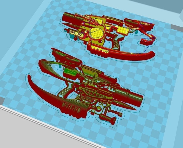 Zorg Industries, gun... one solid piece. 3D Print 70623