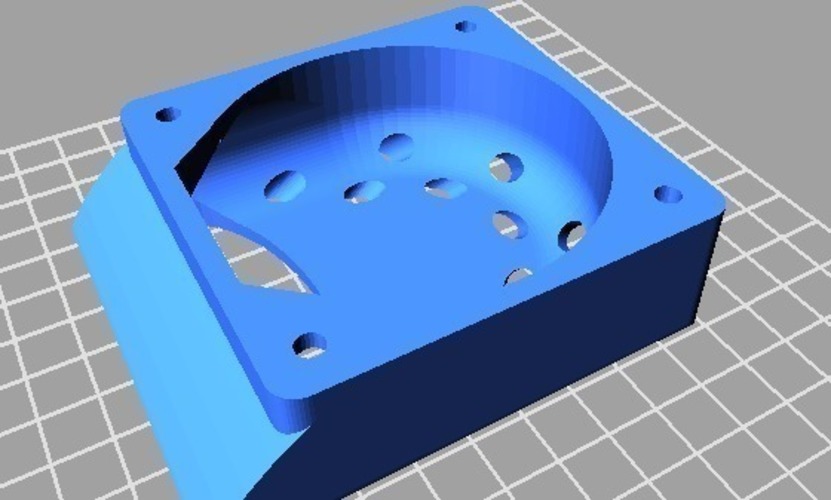 Swisscheese...  Fanduct with holes. 3D Print 70711