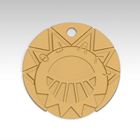 Small The Mysterious cities of gold Medallion 3D Printing 70914