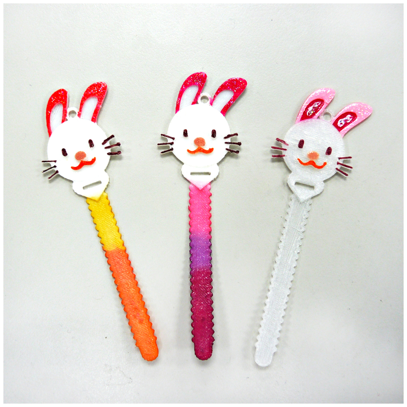 Bunny Cable Holder / Bookmarks - Nylon Filament