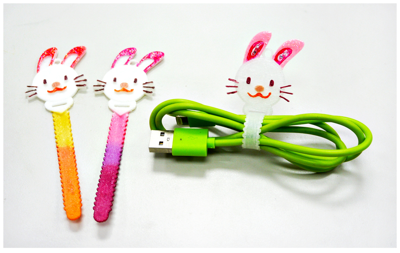 Bunny Cable Holder / Bookmarks - Nylon Filament 3D Print 70968