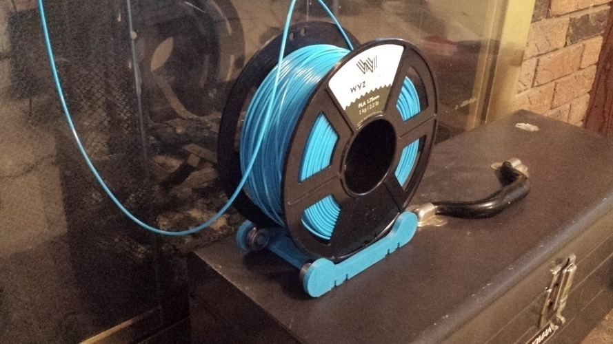 Simple Filament Spool Stand Small Width Bridge 3D Print 70979