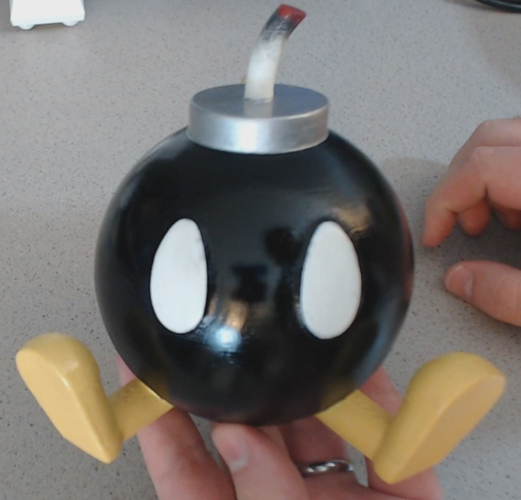 Easy to Print Bob-omb! 3D Print 71303