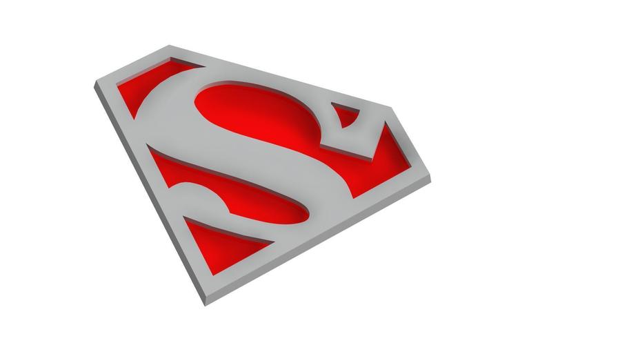 Superman Logo 3D Print 71378