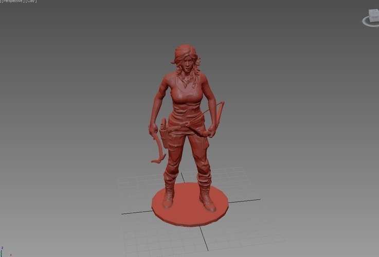 New Tomb Raider with bow and clothes 3D Print 71552