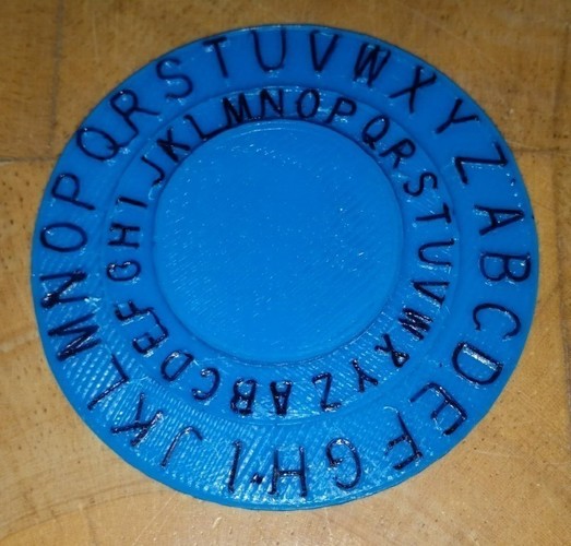 Secret decoder ring 3D Print 71589