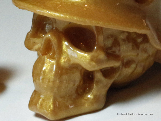 Hole in Head Army Skull Pendant 3D Print 71619