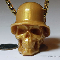Hole in Head Army Skull Pendant - Thumbnail 8