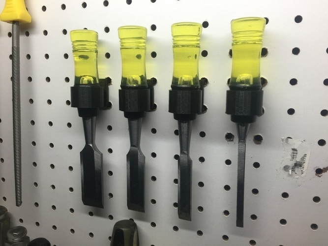 Harbor Freight Chisel Pegboard Mount 3D Print 71646
