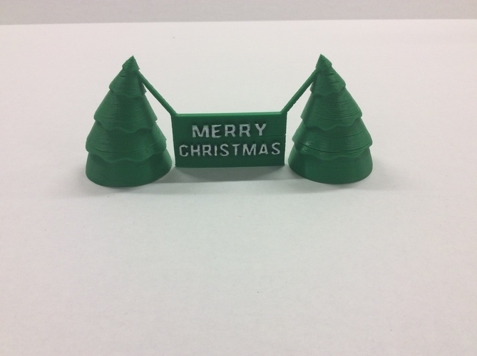 Sagging Christmas Sign 3D Print 71652
