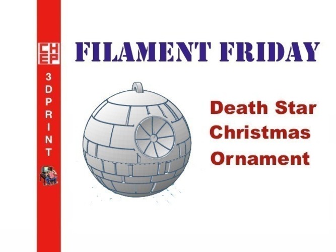 Death Star Christmas Ornament 3D Print 71655