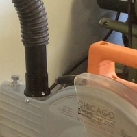 Vacuum Adapter for Chicago Electric Miter Saw - Thumbnail 2